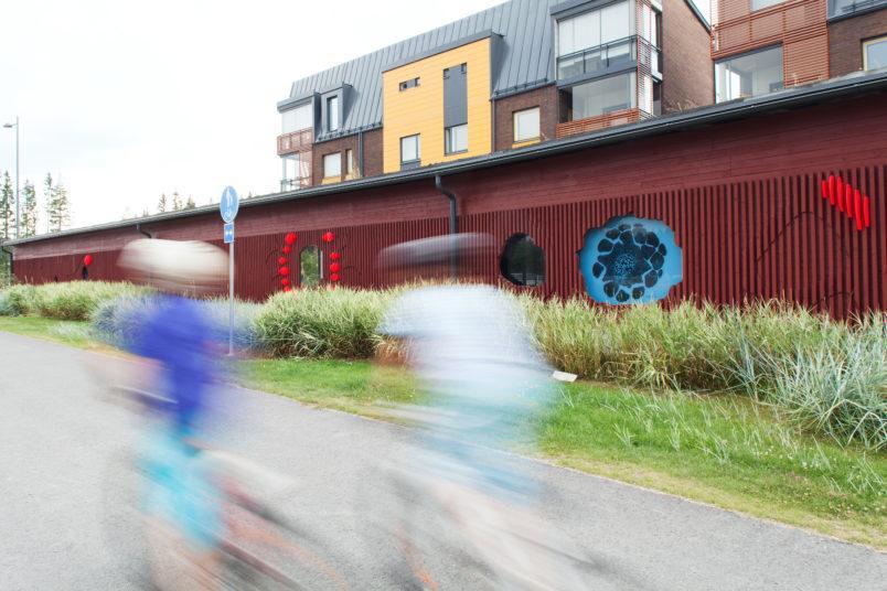 Art is integrated in Vuores, a new area in Tampere. Photo: Aino Huovio