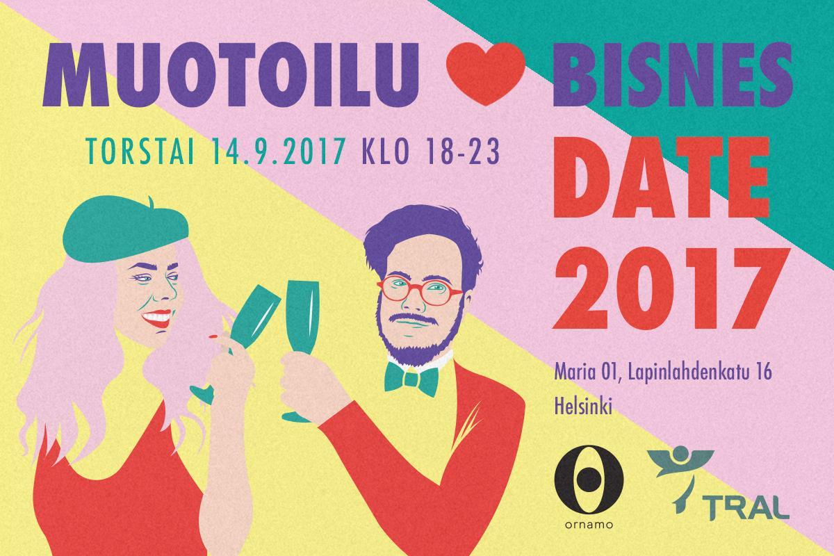 Muotoilu sydän bisnes 2017 -banneri