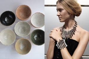 Ornamon Design Joulumyyjäiset Helsingissä. Ulla Fogelhom. keramiikkaa. Charlotta Eskola, Lorukoru.