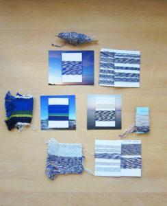 Art in process, fabrics and other materials