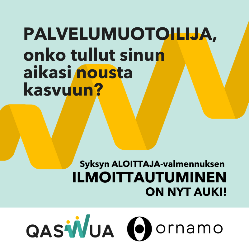 Syksyn ALOITTAJA-valmennuksen ilmoittautuminen