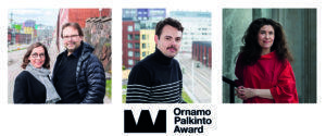 Ornamo-palkintoehdokkaat 2020 Hanna Gullstén ja Jari Inkinen, Joonas Kyöstilä ja Laura Sarvilinna