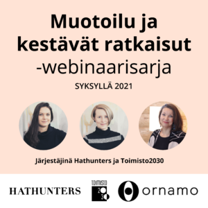 Muotoilu ja kestävät ratkaisut -webinaarisarja