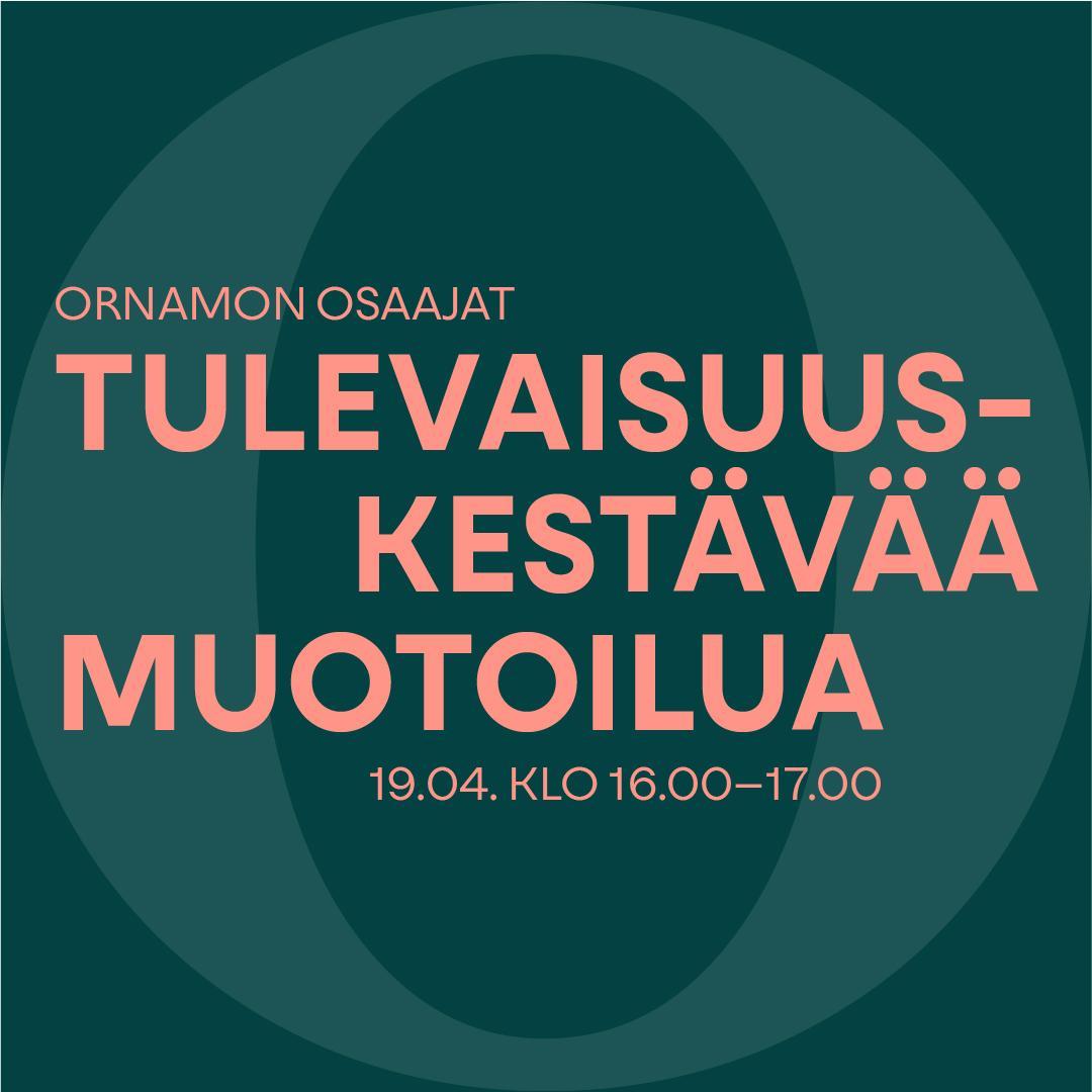 Tulevaisuuskestävää muotoilua