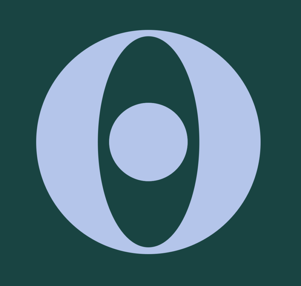 Ornamo logo sininen ja vihreä