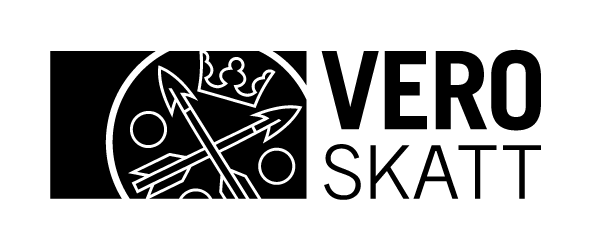 Vero Skatt -logo musta