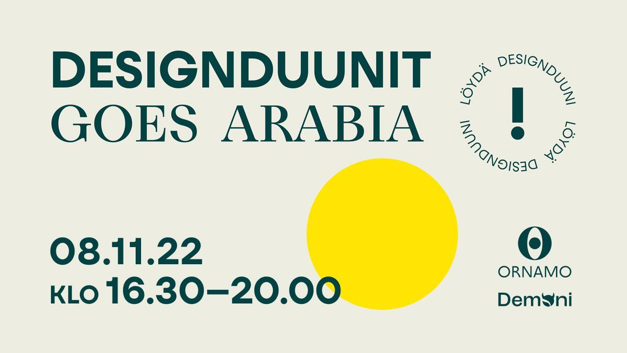Designduunit goes Arabia